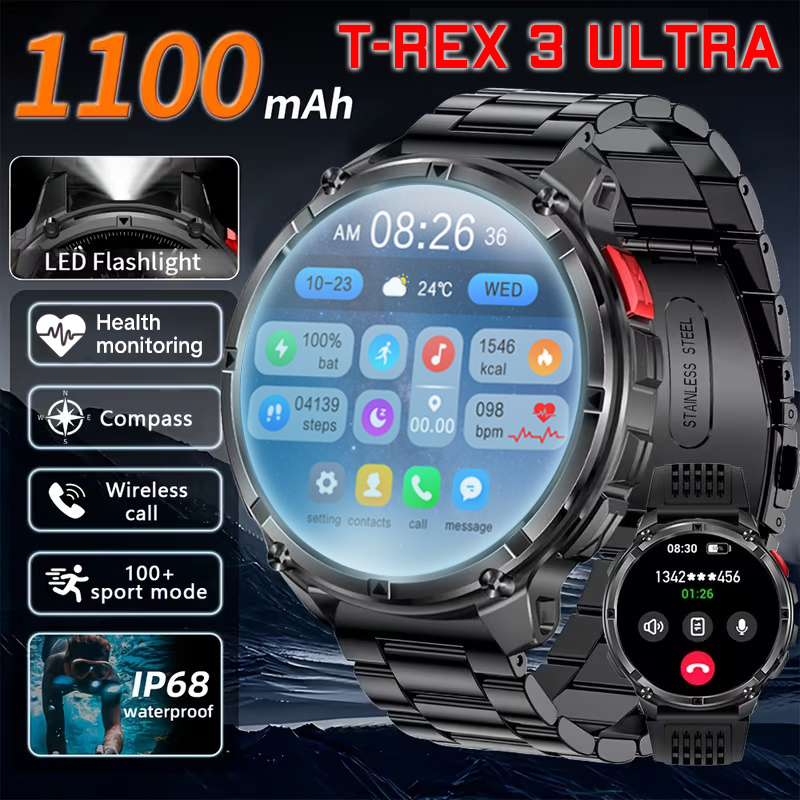 Compass Lensatic - Nuevo reloj inteligente T-Rex3 Ultra 1100mAh