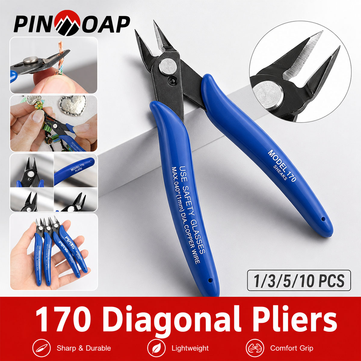 Multi Tool Plier - PINMOAP Alicates Multiusos 170, Herramienta Manual