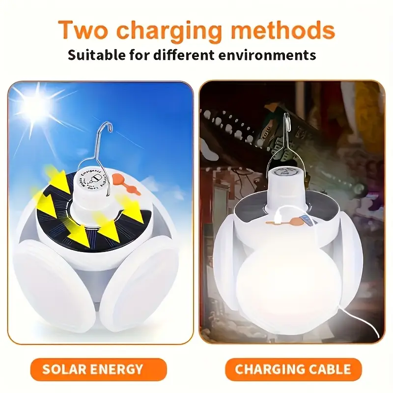 1 luz solar plegable con carga - Solar Emergency Charger reseña y precio