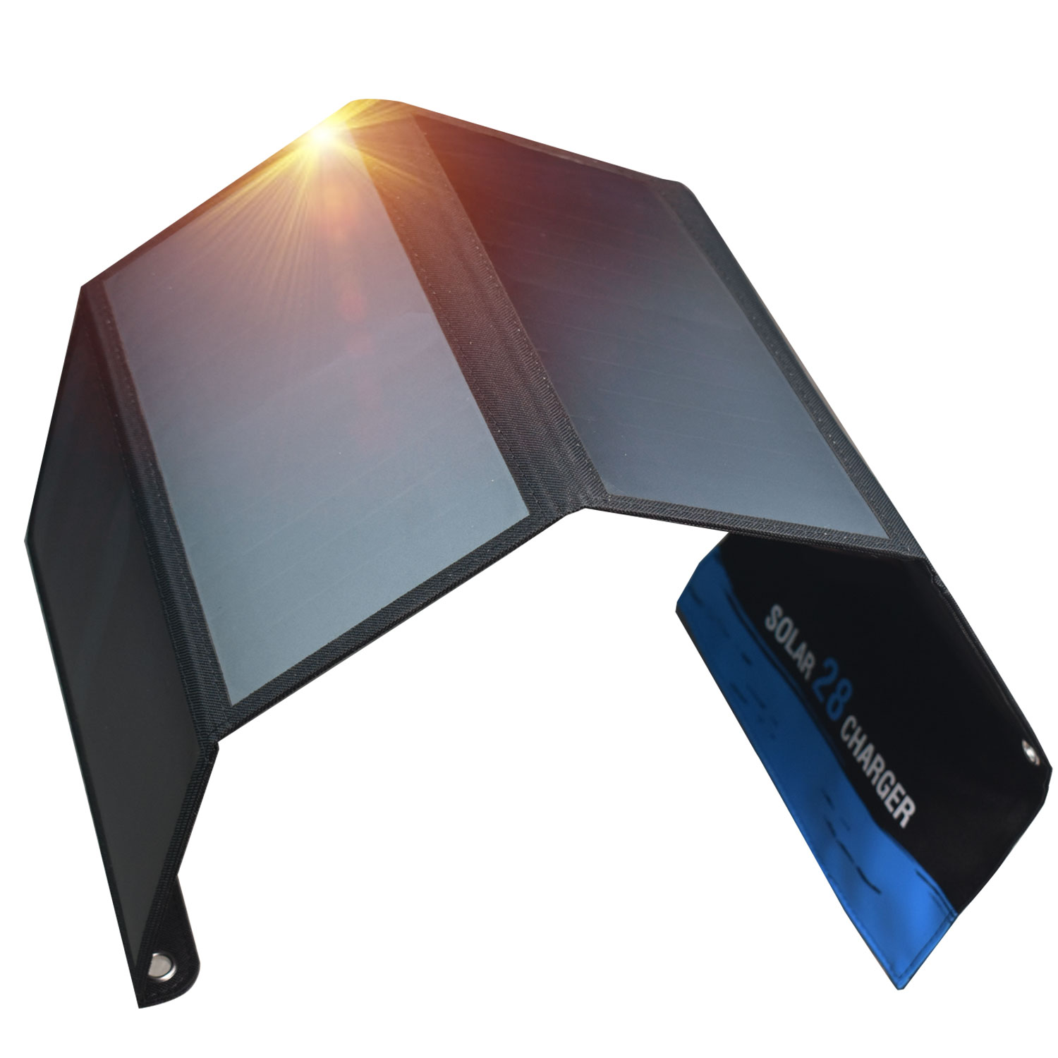 Panel Solar Plegable de 28W, C - Solar Emergency Charger reseña y precio