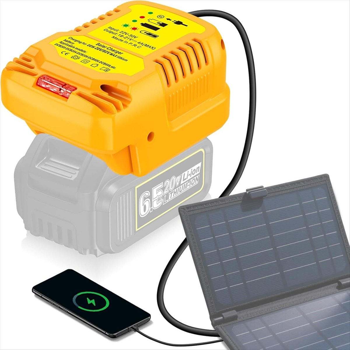 Adaptador de cargador solar pa - Solar Emergency Charger reseña y precio