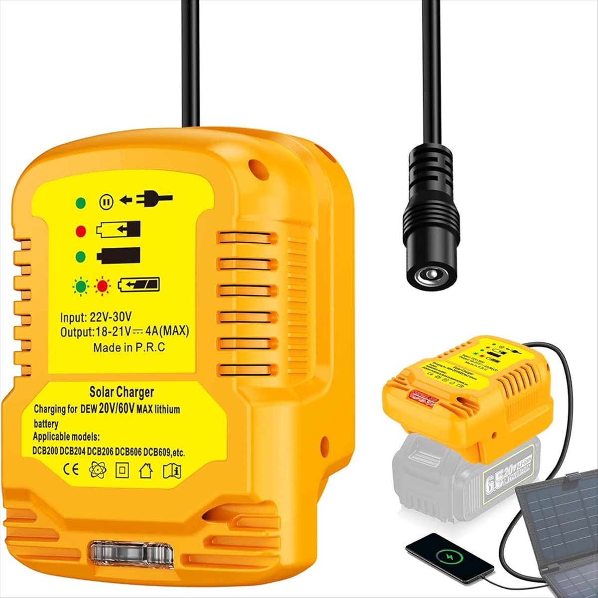 Adaptador de cargador solar pa - Solar Emergency Charger reseña y precio