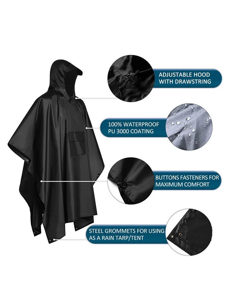 2026 Poncho Impermeable 3 en 1 - Emergency Poncho Rain reseña y precio