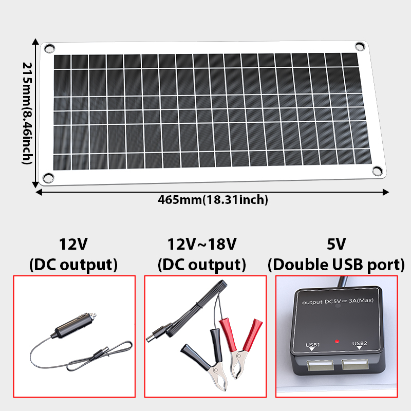 Kit de Panel Solar de 1000W 12 - Solar Emergency Charger reseña y precio